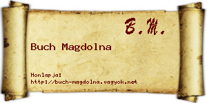 Buch Magdolna névjegykártya
